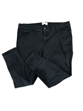 Lane Bryant Black Womens Flex Magic Waistband Signature Fit Mid-Rise Skinny Jean